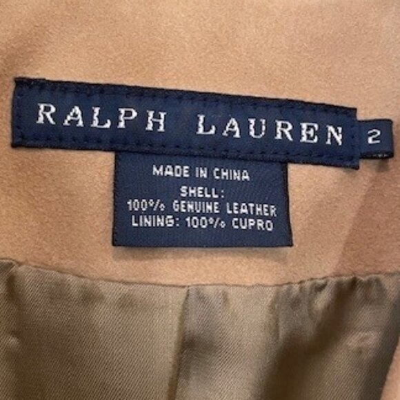 Ralph Lauren Tan Suede Equestrian Blazer  – SZ 2 - Picture 6 of 8
